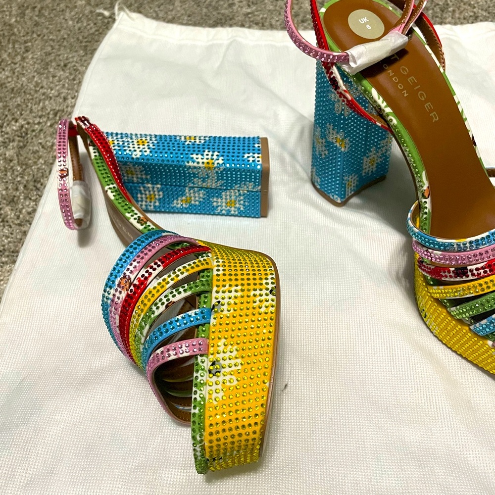 Kurt Geiger Spring Platform Heels size 8.5 US (uk 6) - Picture 8 of 8